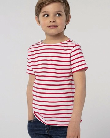 Camiseta manga corta niños cuello redondo a rayas sol's miles kids ref s01400