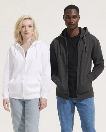 Sudadera unisex con cremallera y capucha sol's carter ref s03812